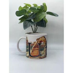 Americaware UTAH 3-D‎ Large Coffee Mug High Relief Elk Mountains Arches Zion